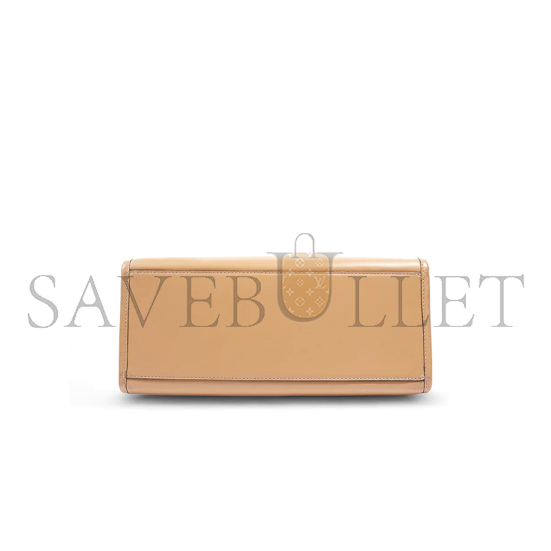 F**di beige leather and python medium sunshine shopper tote (36*31*12cm)